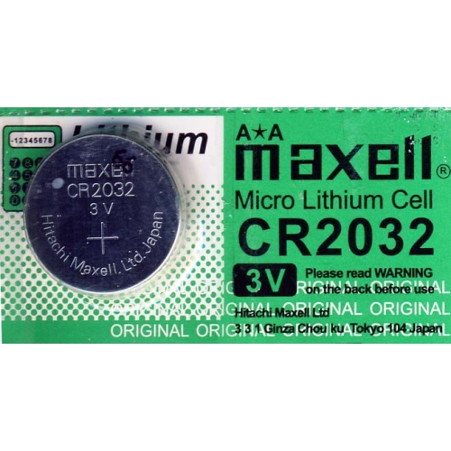 Maxell CR2032 3V Lithium Coin Cell Battery Famosa Studio